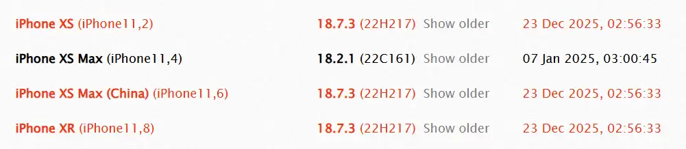 ƻ���� iPhone XS Max��iPad 7 ������ iOS / iPadOS 18.7.3 ����