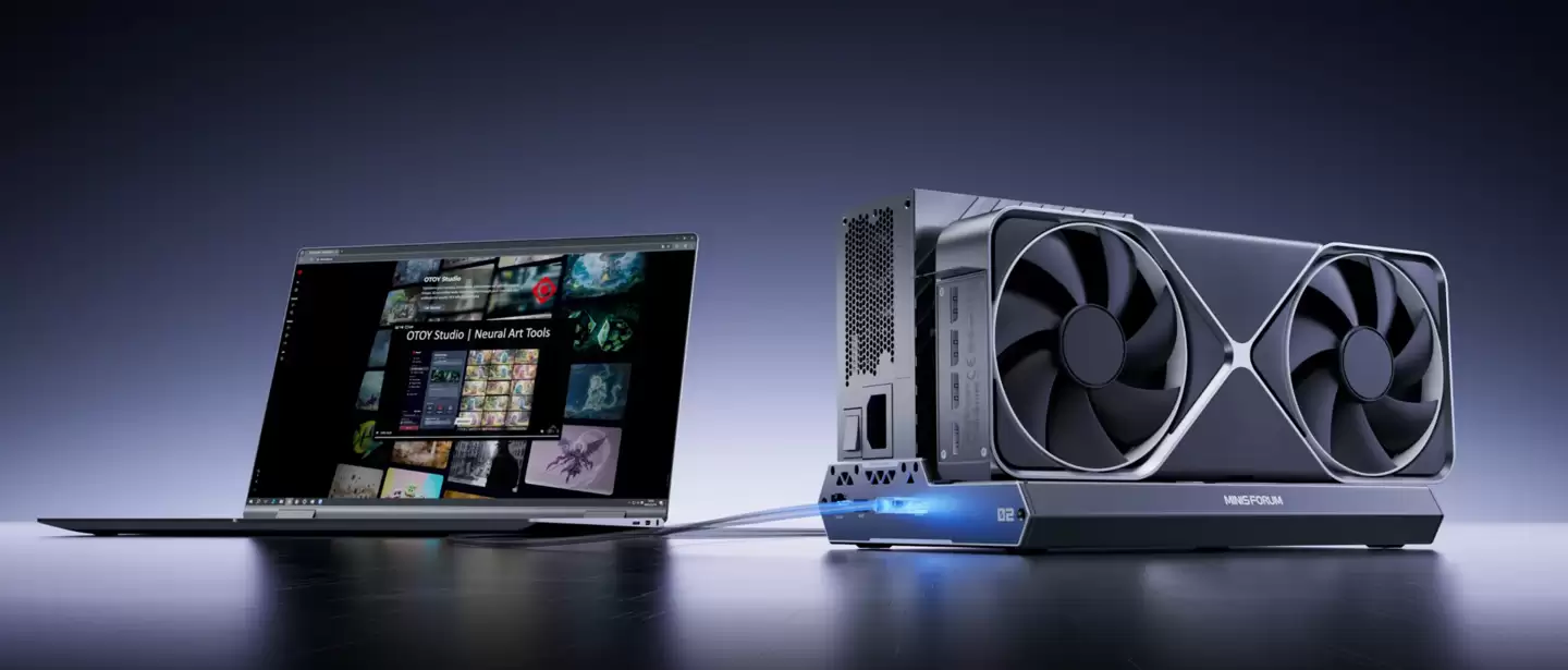 ���� DEG2 �Կ��뷢��������ʽ��ƣ����� OCuLink���׵� 5��M.2 2280 Ӳ�̲�