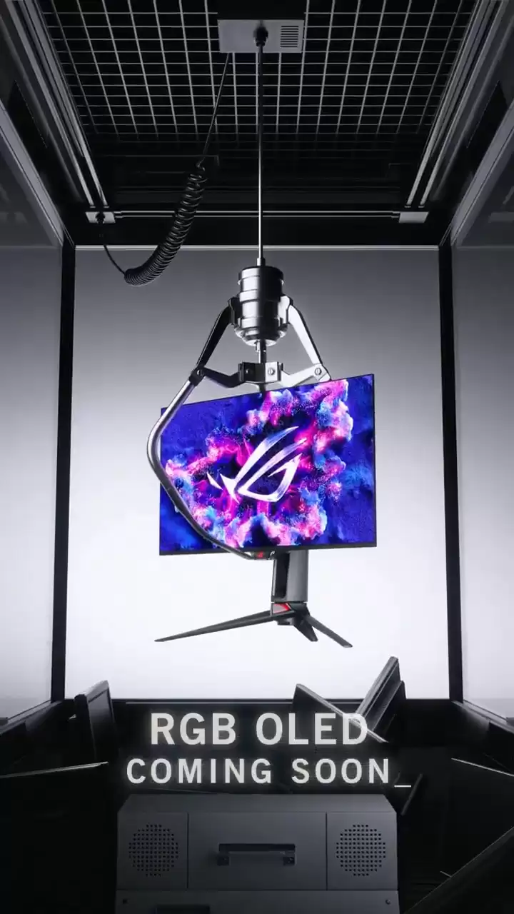 �ı�����������˶ ROG ���� RGB OLED ��ʾ��