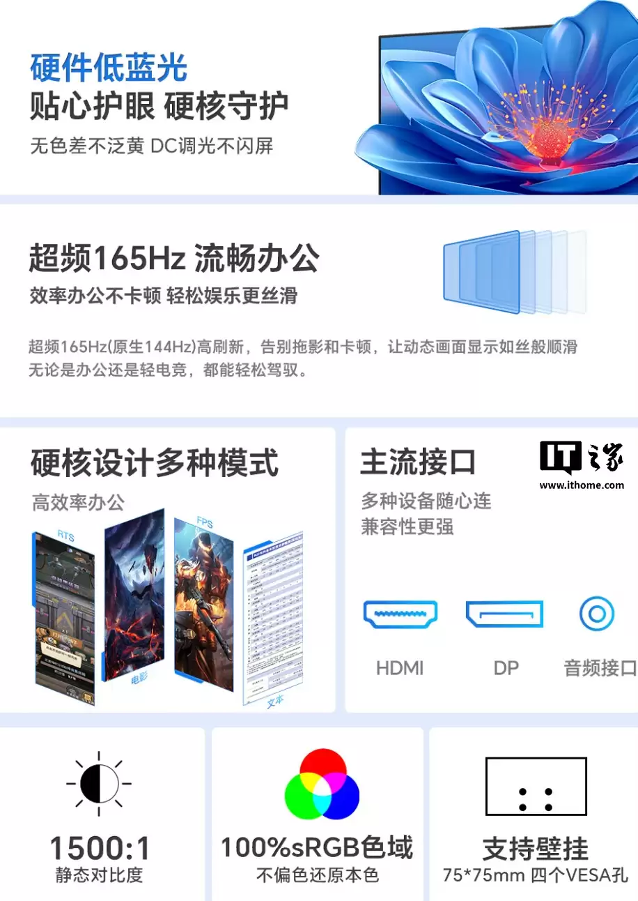 ʢɫ�Ƴ���OF24H��23.8 Ӣ����ʾ����1080P 165Hz ��Ƶ��439 Ԫ