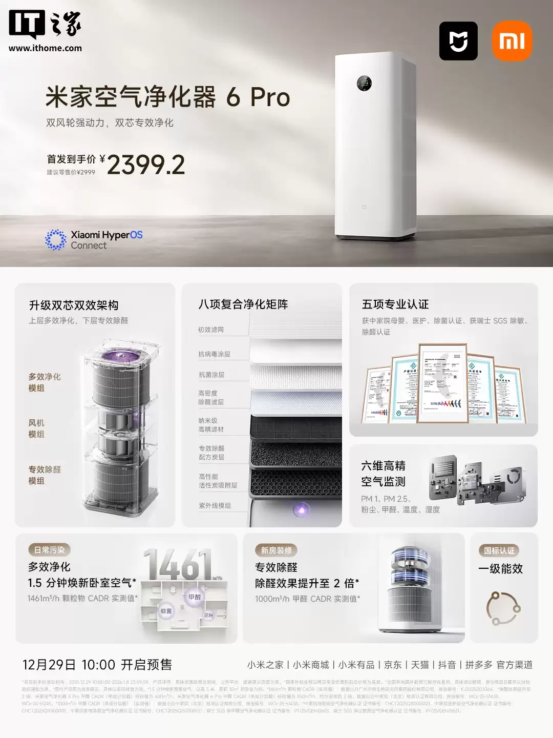 С���׼ҿ��������� 6 Pro ����������˫о˫�ܹ������Ͼ��������׷� 2399 Ԫ