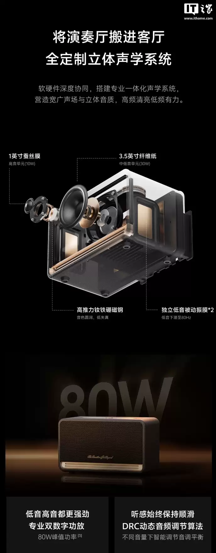 QCY ���� SP300 �����������䣺��ֵ���� 80W��֧�� LDAC ���ӣ�649 Ԫ