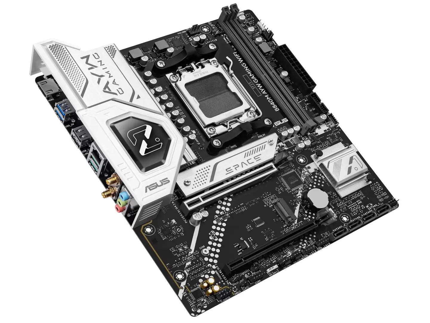 ��˶�Ƴ� B840M AYW GAMING WIFI ���壺2DIMM ��ƣ�8+2+1 ����