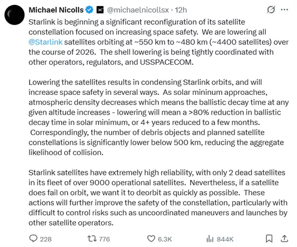 SpaceX���������ǽ���480����������̫�հ�ȫ