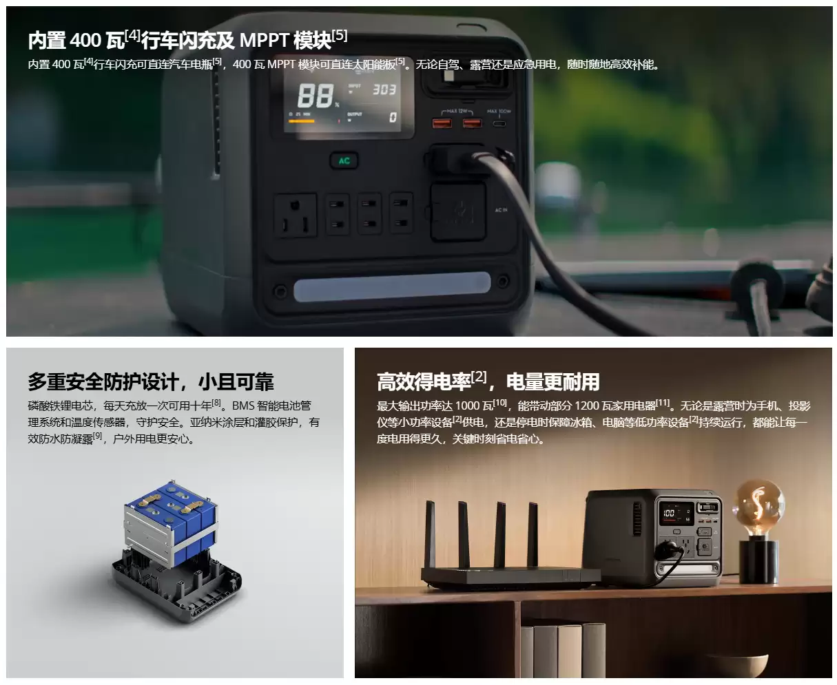 �� Power 1000 Mini �����Դ��Ҫ���ù�����1 �� 6 �շ���