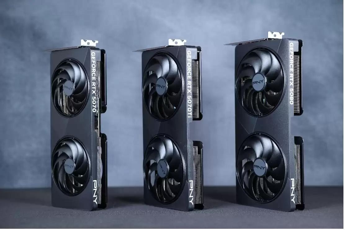 ˫����˫�ۣ�PNY �Ƴ������� RTX 5080 / 5070 Ti / 5070 �Կ�