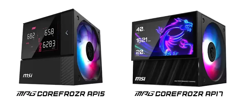 ΢��չʾ MPG CoreFrozr AP17 ˫������ɢ������6 Ӣ����Ļ�����¿���ʾ