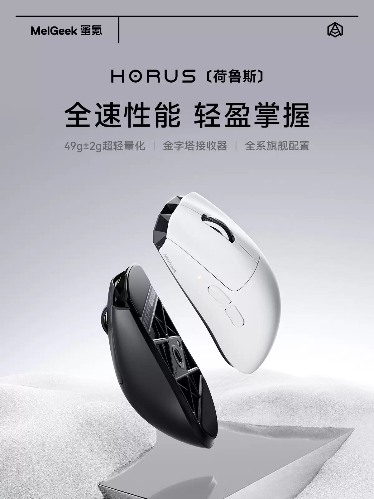 MelGeek �׿�����³˹������54L + PAW3950�������ο�ģ�� 49g