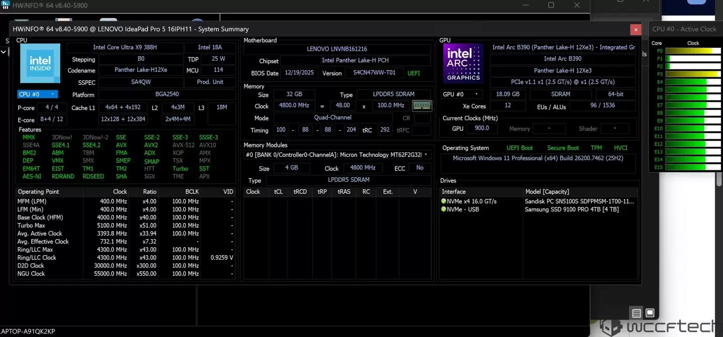 ����������ԸУ�Ӣ�ض���� Ultra X9 388H ���������ԡ�ս�� 6����� 192 FPS