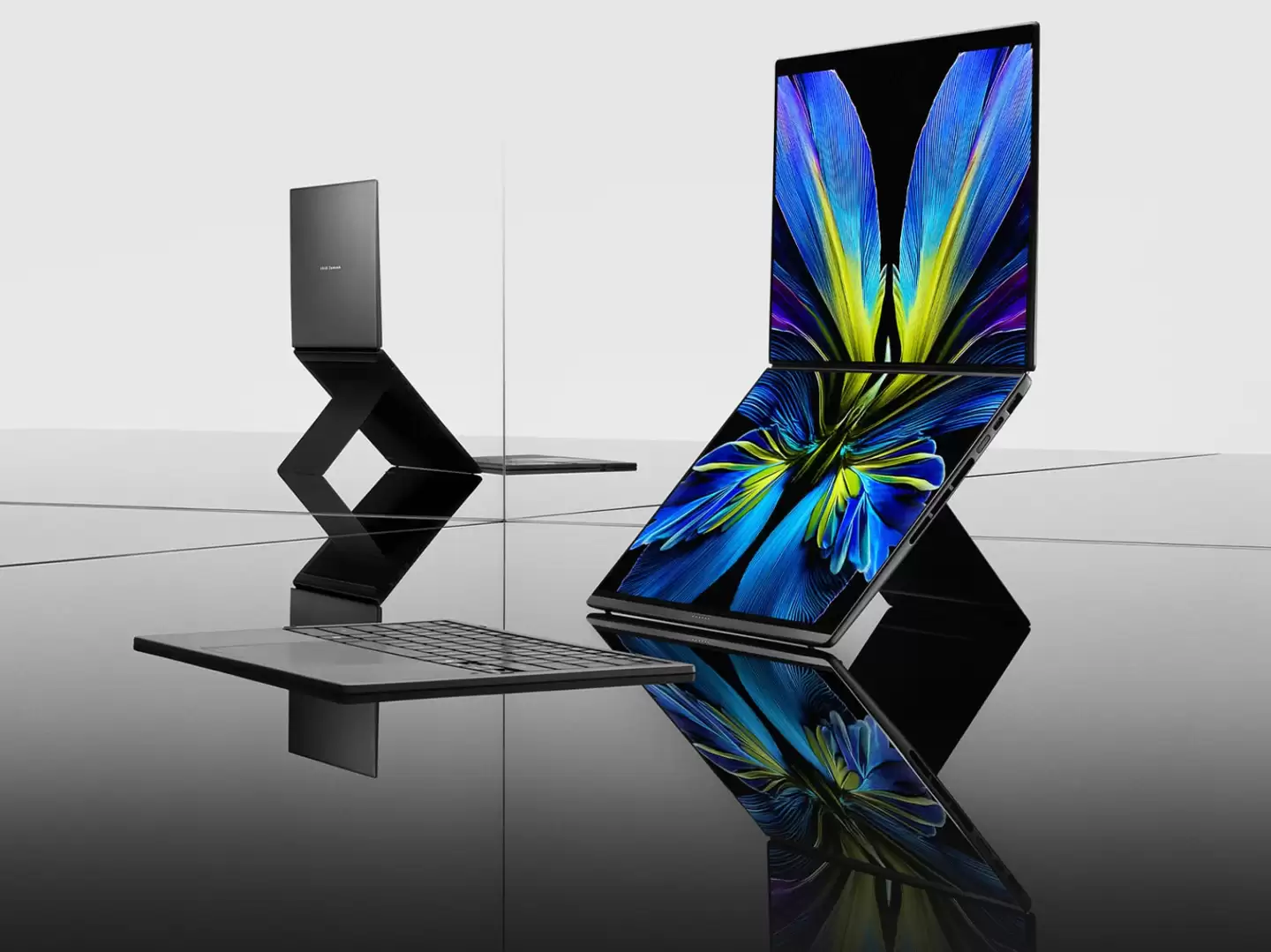 ��˶���� Zenbook Duo UX8407 ˫���ʼǱ������߿�� Ultra X9 388H ���������� 180 ��ƽչ