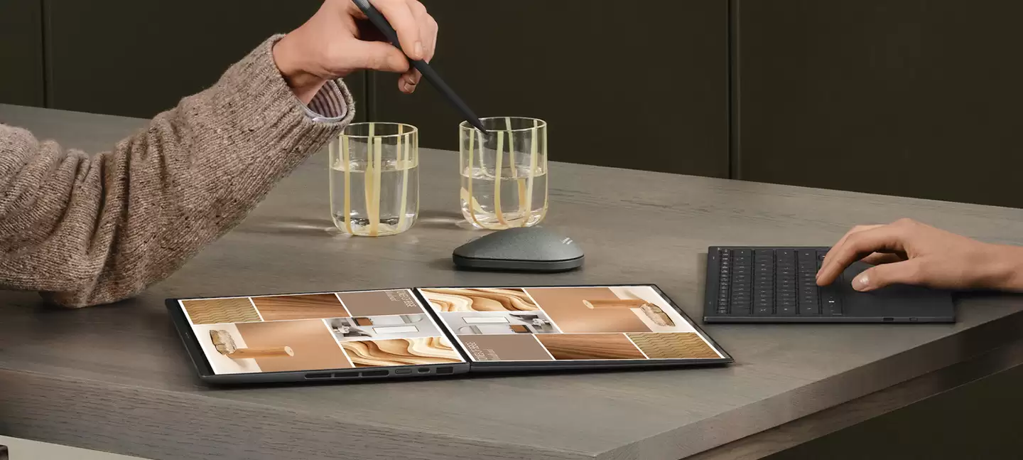 ��˶���� Zenbook Duo UX8407 ˫���ʼǱ������߿�� Ultra X9 388H ���������� 180 ��ƽչ