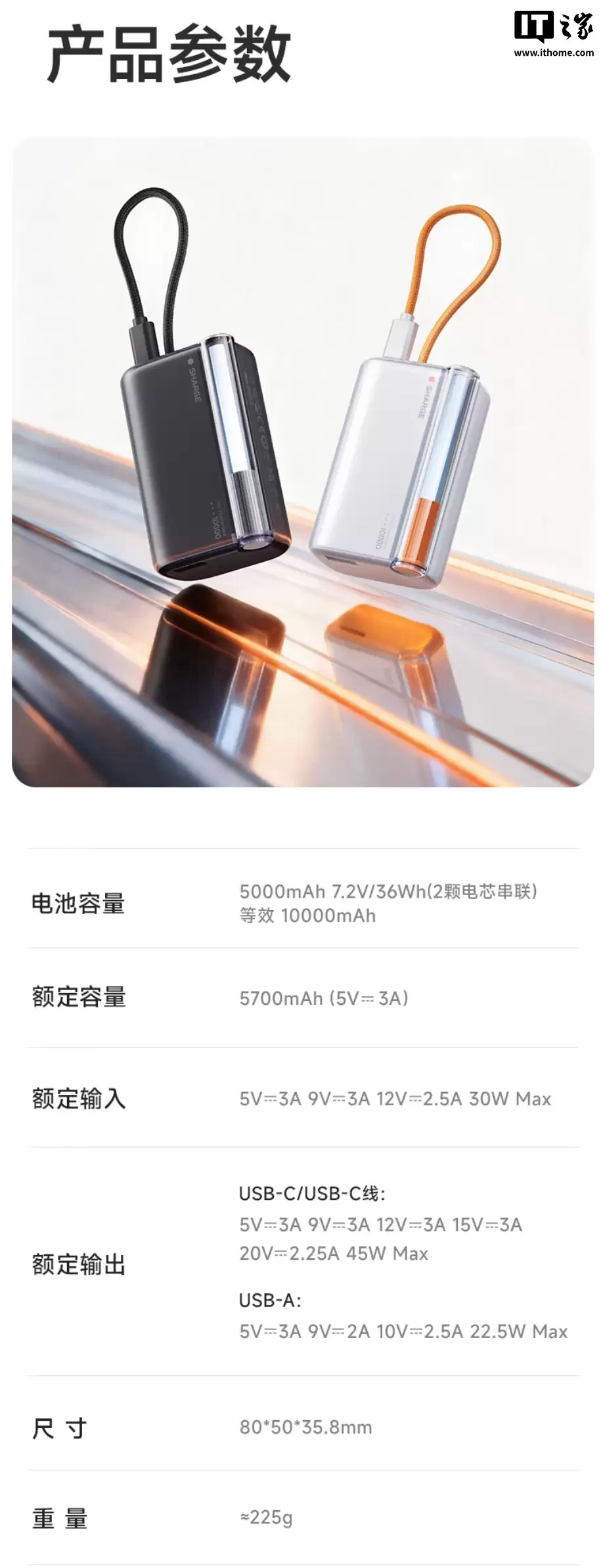 �������� Pro �ƶ���Դ������С�ɳߴ��Դ��ߡ�45W ��磬239 Ԫ