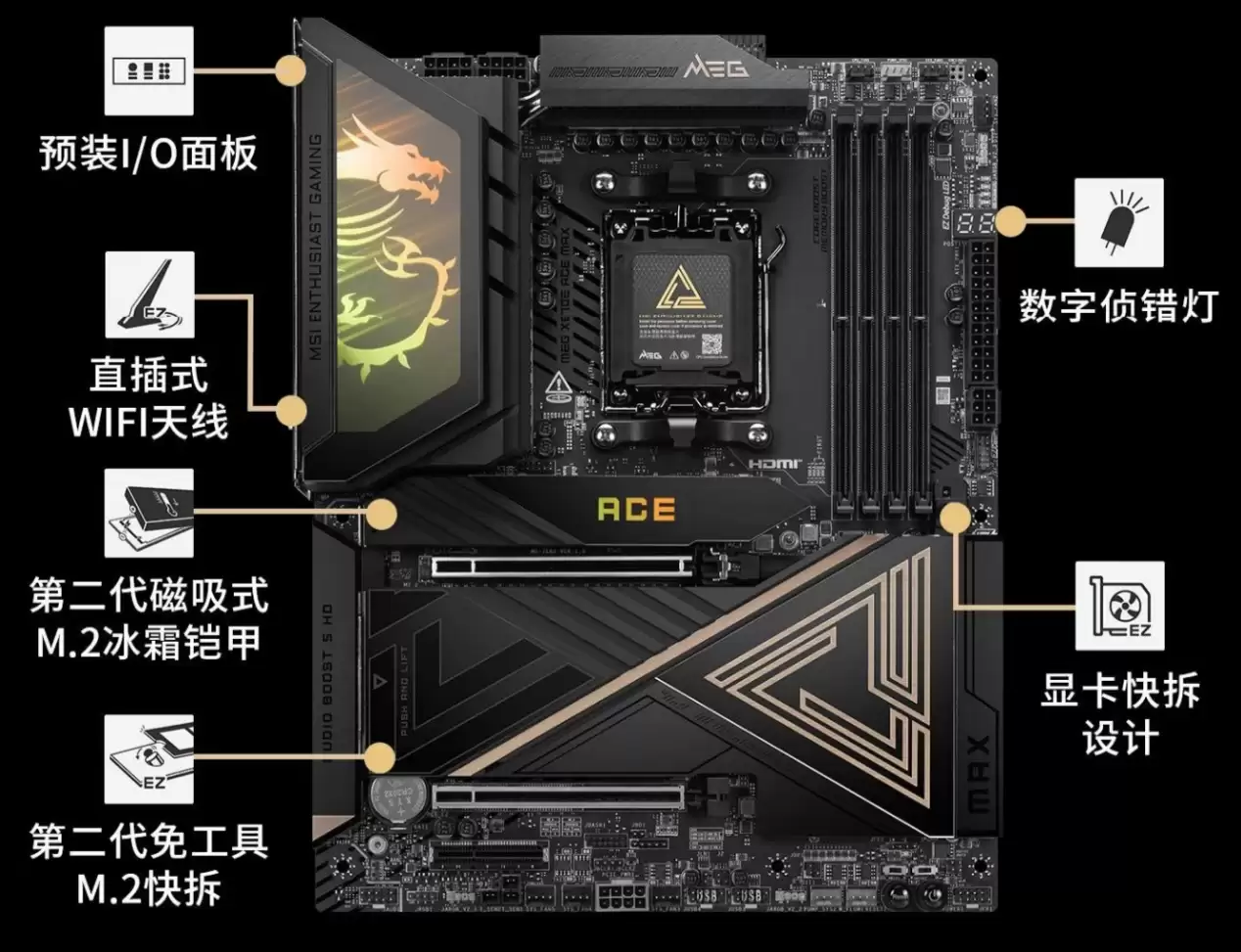 ΢��MAG X870E ACE MAXս�������׷�������AM5ƽ̨�±��