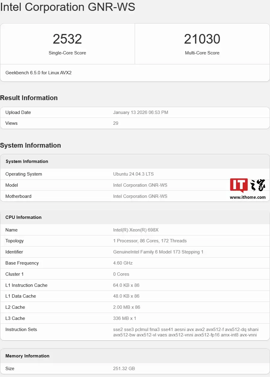 Ӣ�ض���һ���콢����վ��������ǿ 698X �������ԣ�86 ���� 172 �߳�