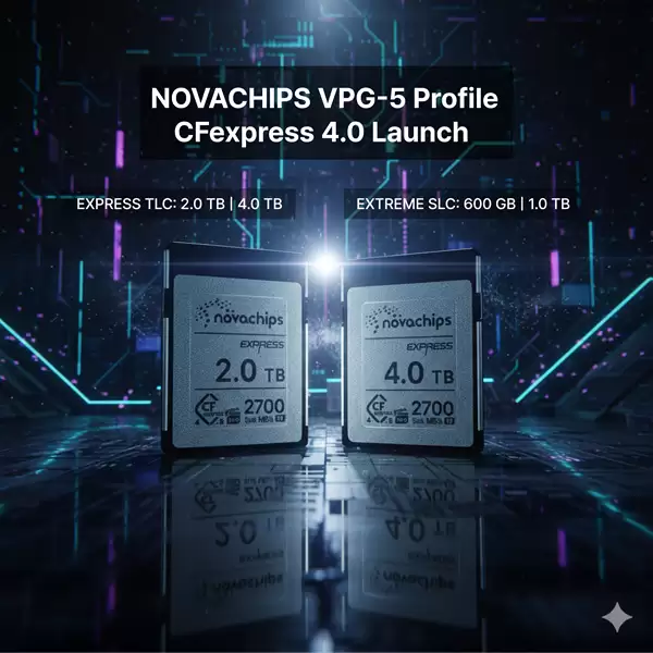 Novachips ���� VPG 800 ��֤ CFexpress 4.0 Type B �洢��