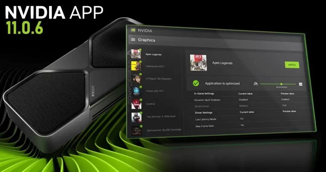 Ӣΰ���Ƴ�NVIDIA App 11.0.6���� ȫ��DLSS 4.5���ǹ������ܷ���