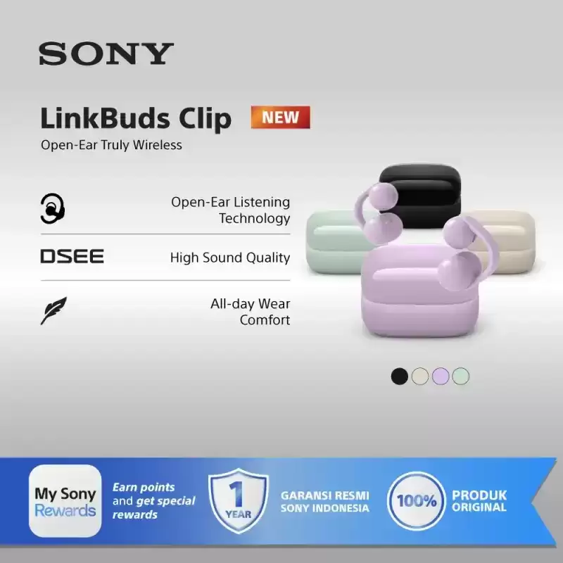 �������ʽ LinkBuds Clip �����ع⣺4 ����ɫ������ 37 Сʱ