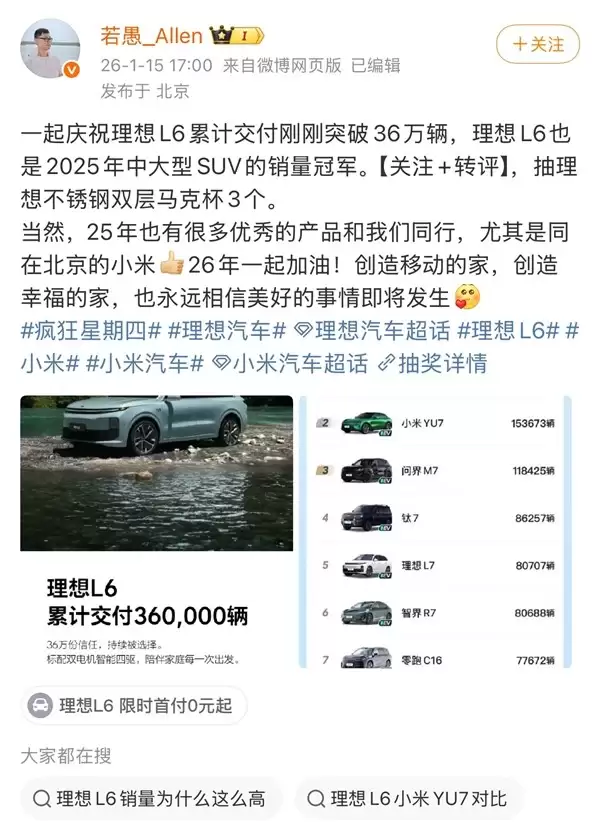 ����L6������36������ڣ�2025����������д���SUV�г�