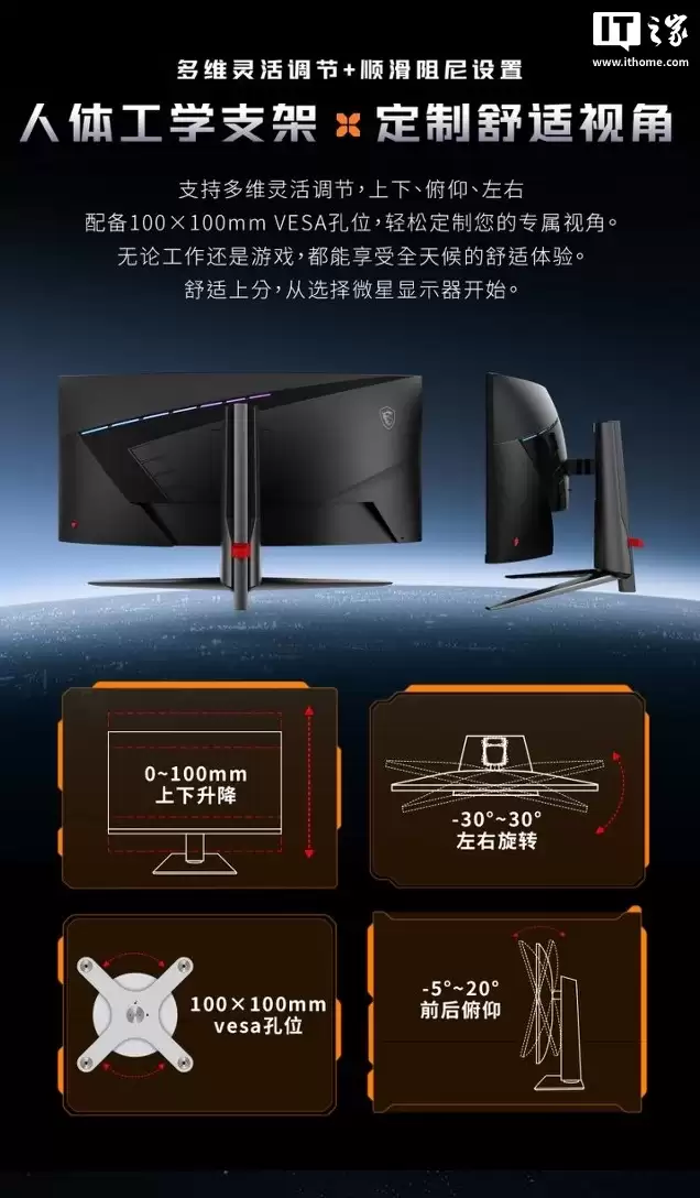 ΢���Ƴ����� MAG 345CQRF E20 ��ʾ����34 Ӣ��׼ 4K 240Hz VA ��壬1599 Ԫ