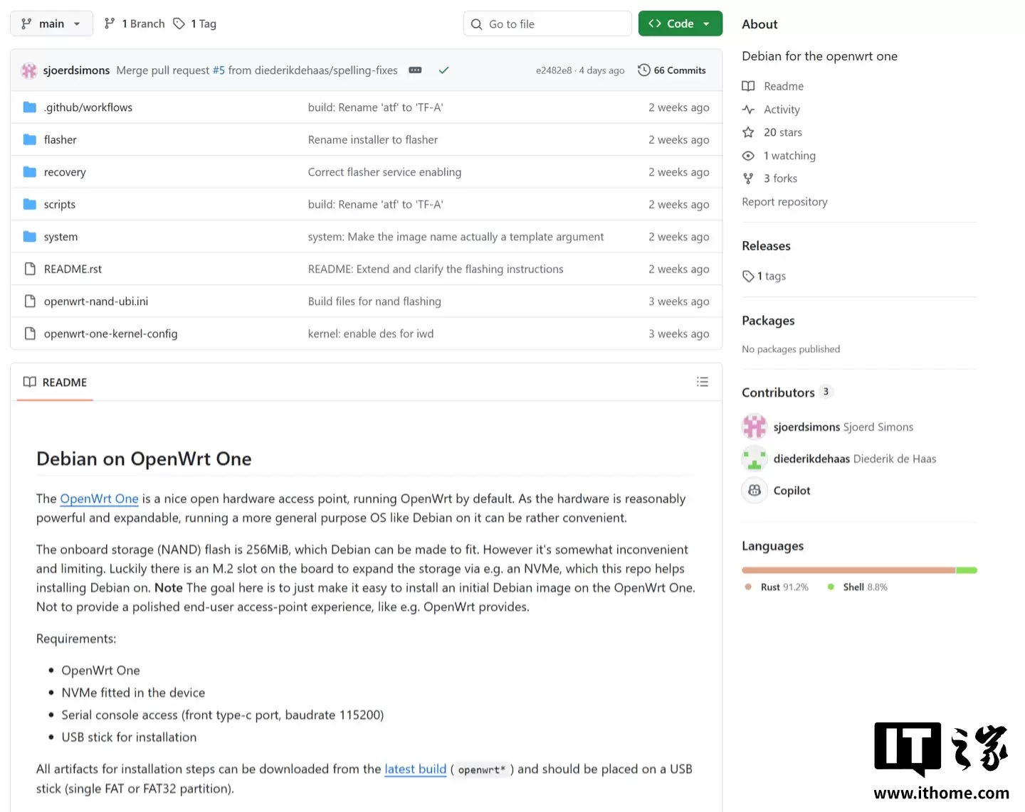 ��·����������������������OpenWrt One ����֧�ְ�װ Debian ϵͳ
