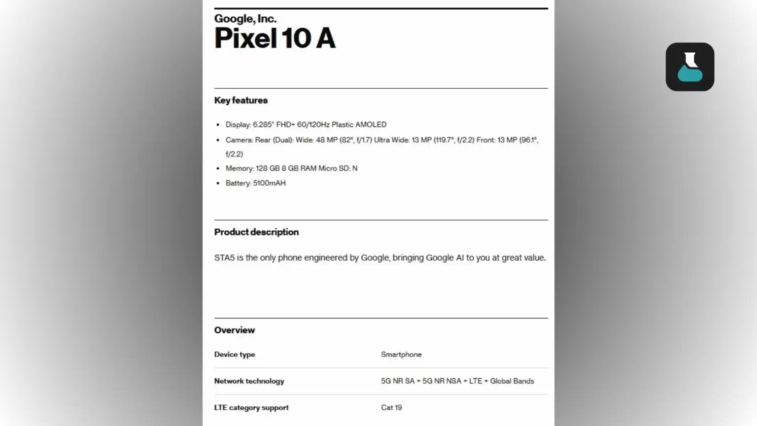 ��Ϣ�ƹȸ� Pixel 10a �ֻ� 3 �� 5 �շ�����ȫϵ���� 8GB �ڴ�