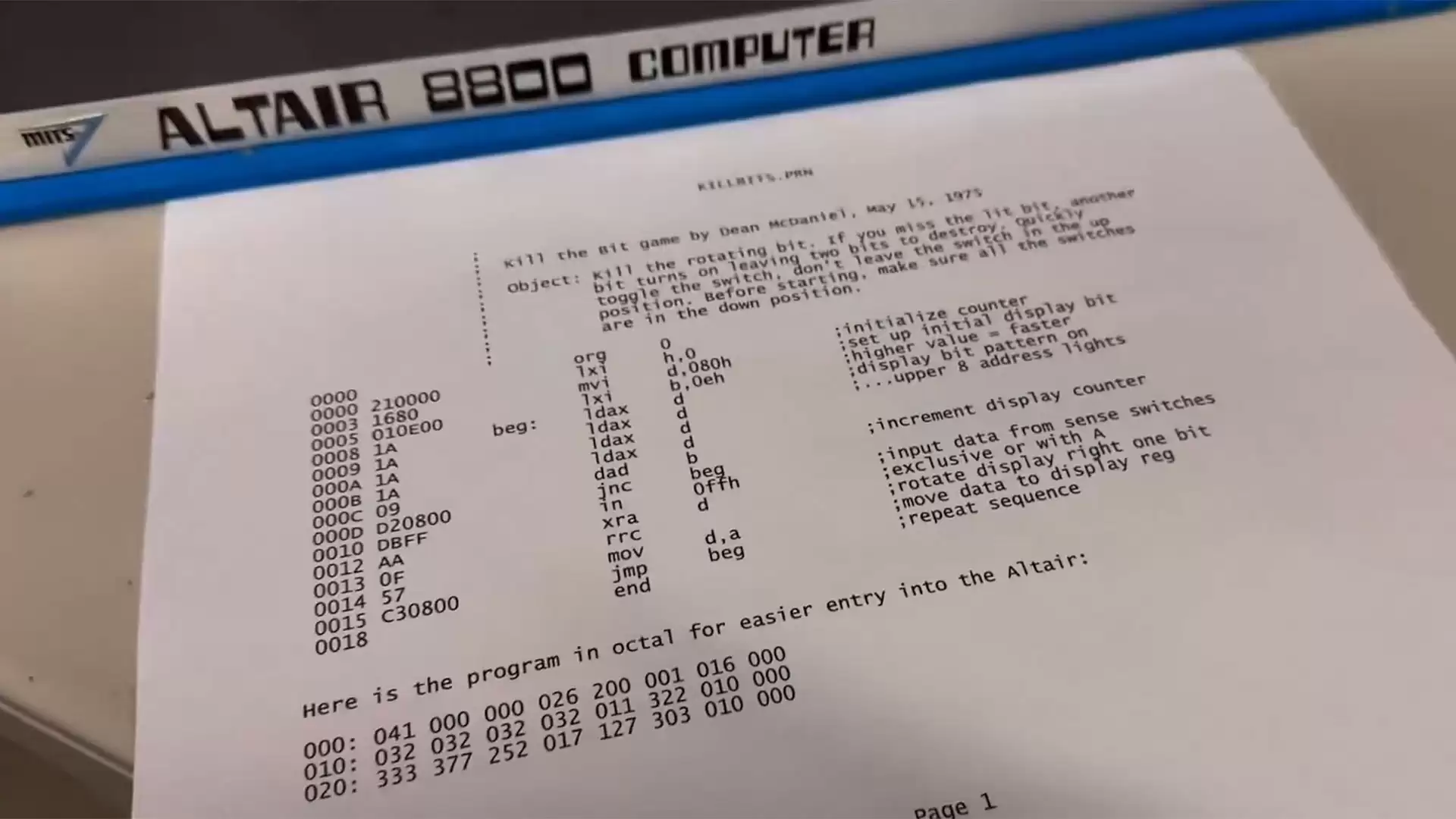 ��˯ 52 ���տ�����1974 ��� Altair 8800 �������׸�����