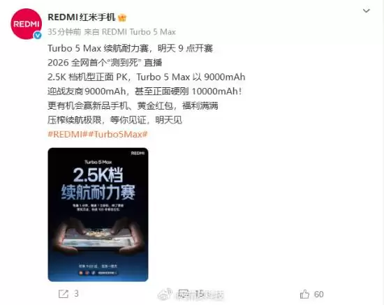 Redmi Turbo 5 Max������ս���տ���