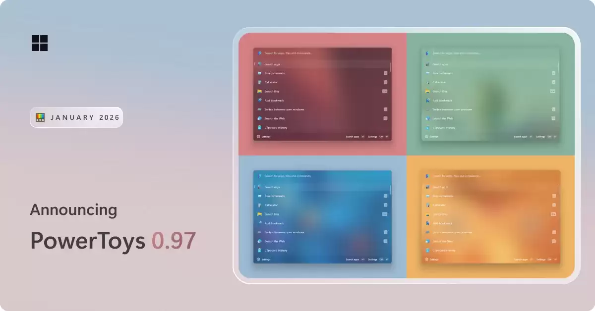 ΢������Win11 PowerToys 0.97���£�ǿ�����������������괩Խ����