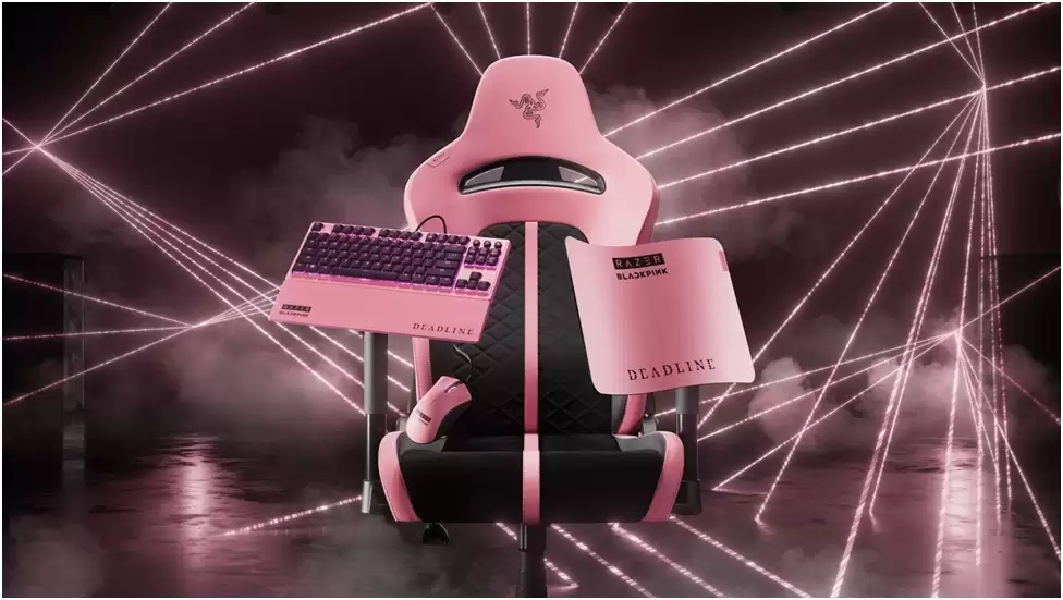 RAZER حBLACKPINK���ñ�־�Է�ɫ������Ϸ���