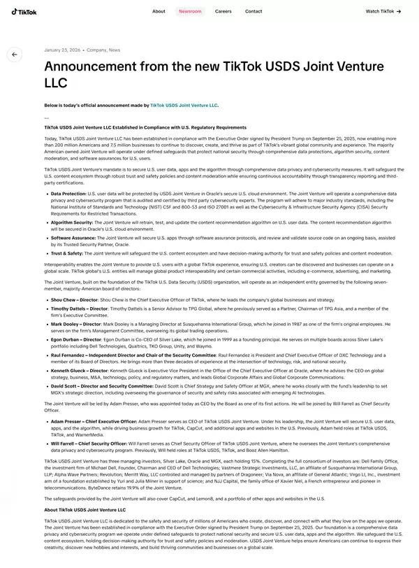 TikTok�����������ݰ�ȫ���ʹ�˾ȷ���û����� continuity