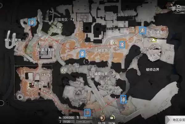 ���շ�����ĩ�ع���ȫ��ͼ�����ߵ�λ�ο� ����ͼ�м����ڷ�λ���Ƽ�