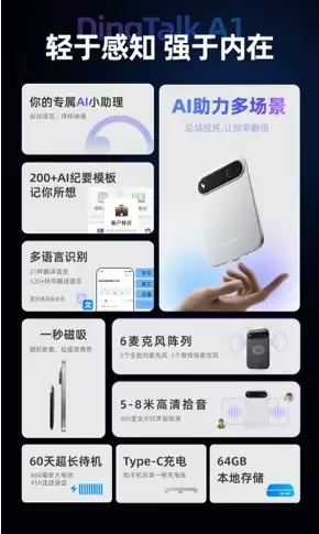 �����̻�����AI�����Ƽ���DingTalk A1����Ӳһ�塱ȫ����������Ƚ���