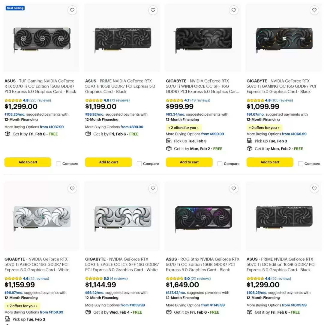 RTX 5070 Tiδͣ���������������ۼ۷���RTX 5080��1300��Ԫ