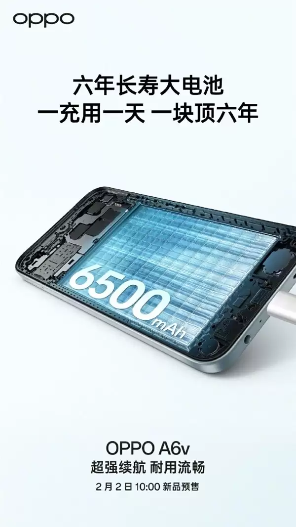 OPPO A6vԤ�ۿ�����6500mAh���������������ϻ���֤������6300+16GB��չ