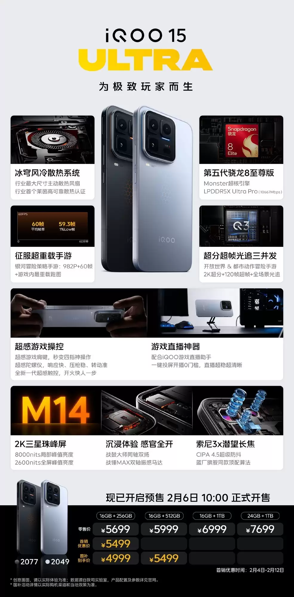 追求极致性能体验 一图看懂iQOO 15 Ultra 追求极致性能体验 一图看懂iQOO 15 Ultra