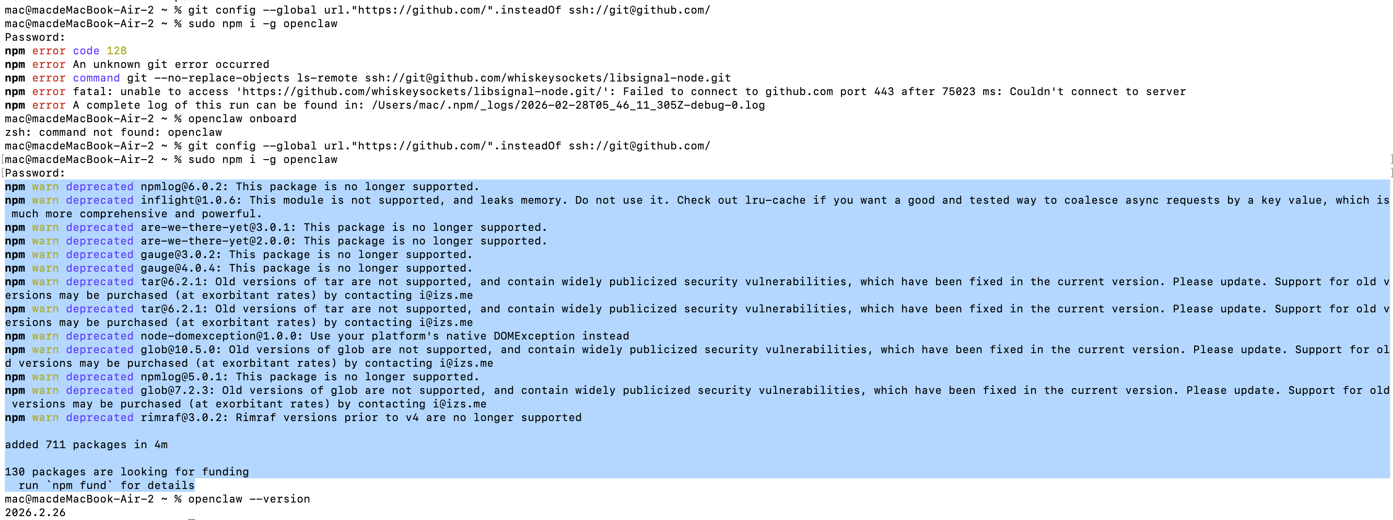 Mac��ΰ�װopenclaw