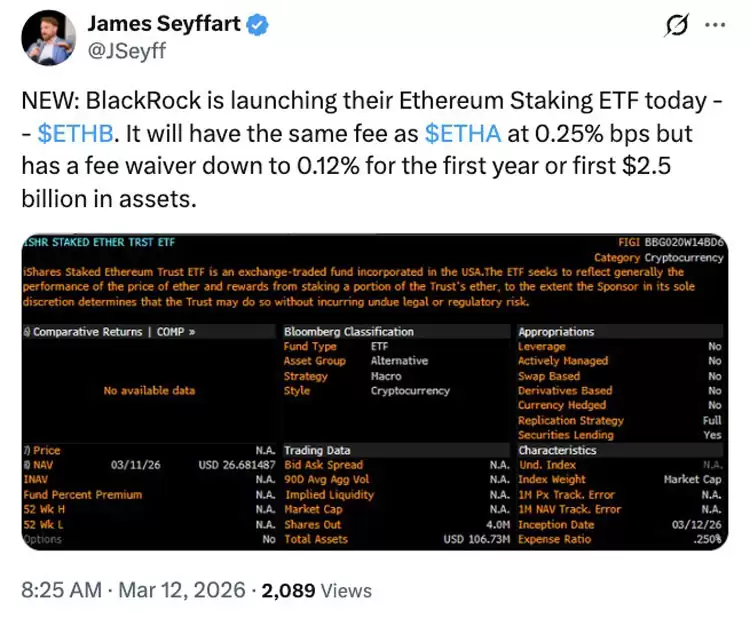 ������������Ѻ��̫��ETF��ΪͶ���ߴETH�����������ȡ����