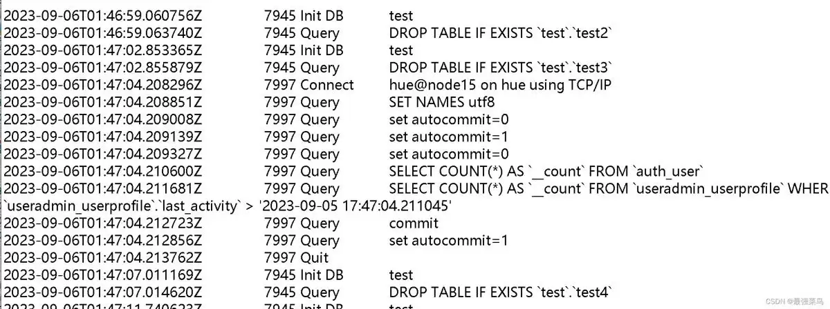 mysql��β�ѯ�û�������־