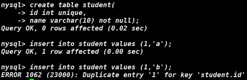MySQL表的约束与基本查询图文详解 MySQL表的约束与基本查询图文详解