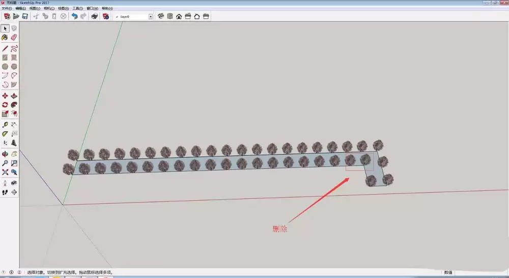 sketchup道路怎么种树 sketchup道路怎么种树