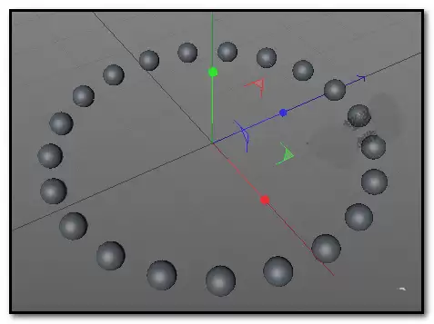 Cinema 4D��ô�������ɵ�������СԲ�򶯻�