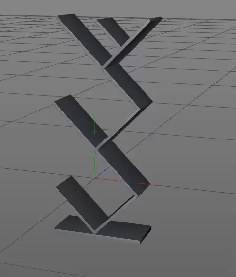 c4d怎么建模创意的书架 c4d怎么建模创意的书架