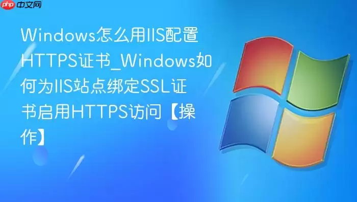 Windows��ô��IIS����HTTPS֤��_Windows���ΪIISվ���SSL֤������HTTPS���ʡ�������