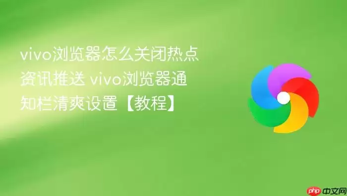 vivo浏览器怎么关闭热点资讯推送 vivo浏览器怎么关闭热点资讯推送