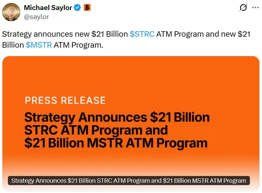 Strategy���ƾ߱�441����Ԫļ��ʵ��,�����ƽ����رң�BTC�����ּƻ�