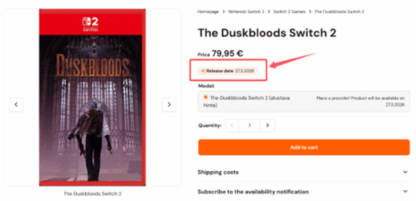 FS��NS2��ռ������The Duskbloods�����������Ⱪ¶��������3�·ݣ�