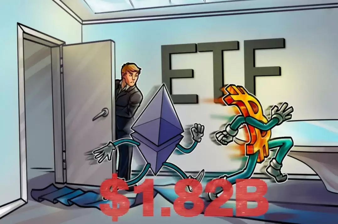 �����г�����֮��,�ֻ����رң�BTC������̫����ETH��ETF�ʽ�����18.2����Ԫ