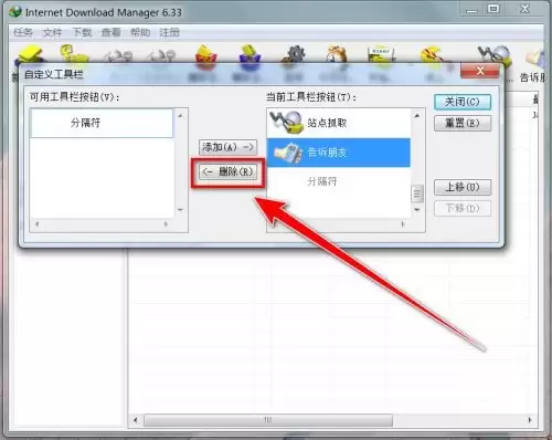 IDM��������ôɾ���������ϵİ�ť