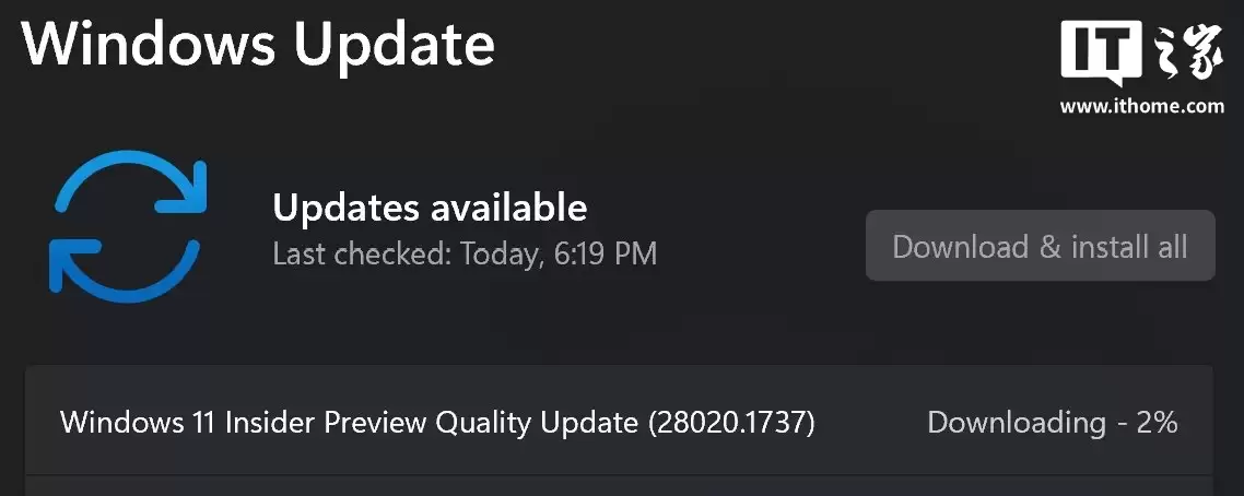 ΢������ Win11 Canary 28020.1737 Ԥ���棬��ǿ��д������