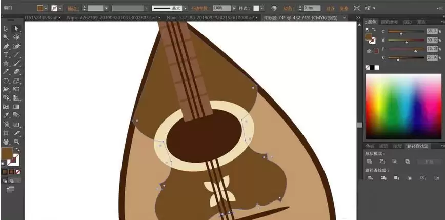 ai如何绘制曼陀铃乐器 ai如何绘制曼陀铃乐器